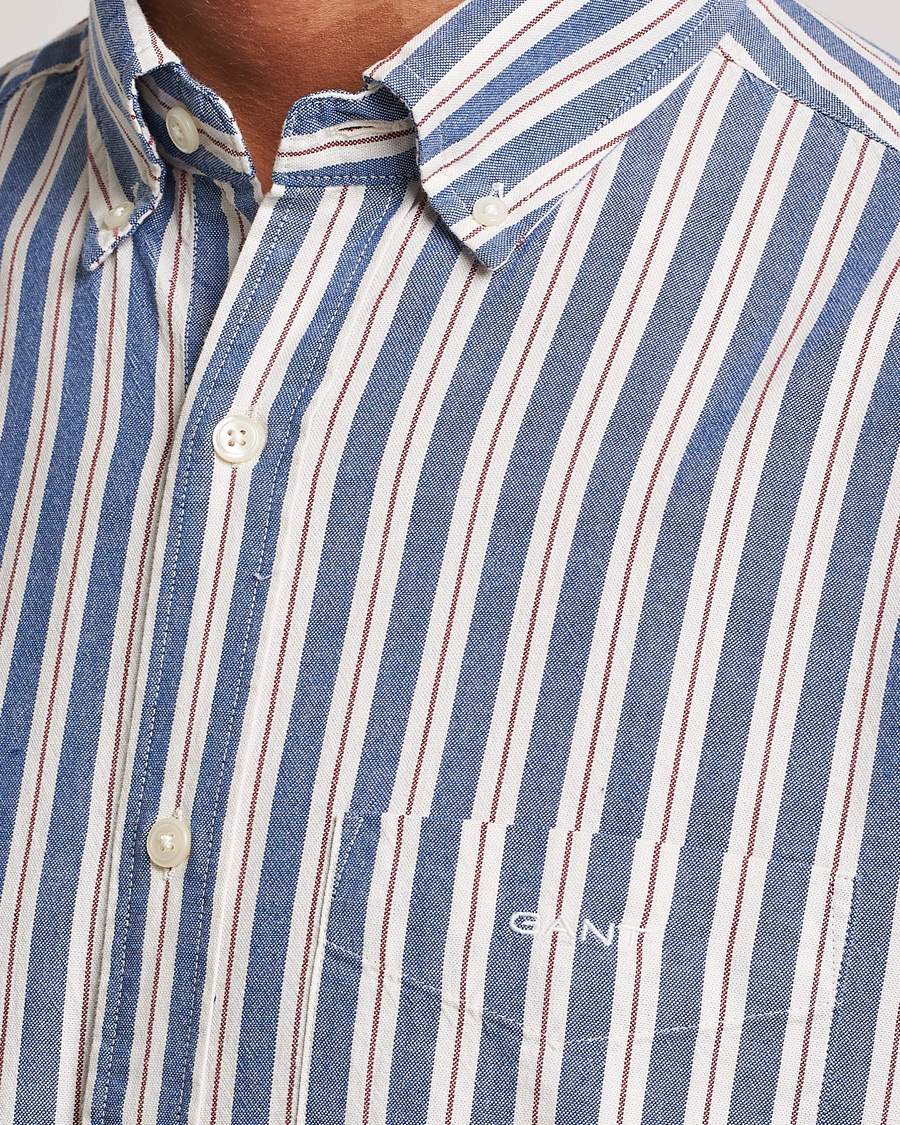Heren | Overhemden | GANT | Regular Fit Archive Oxford Striped Shirt College Blue
