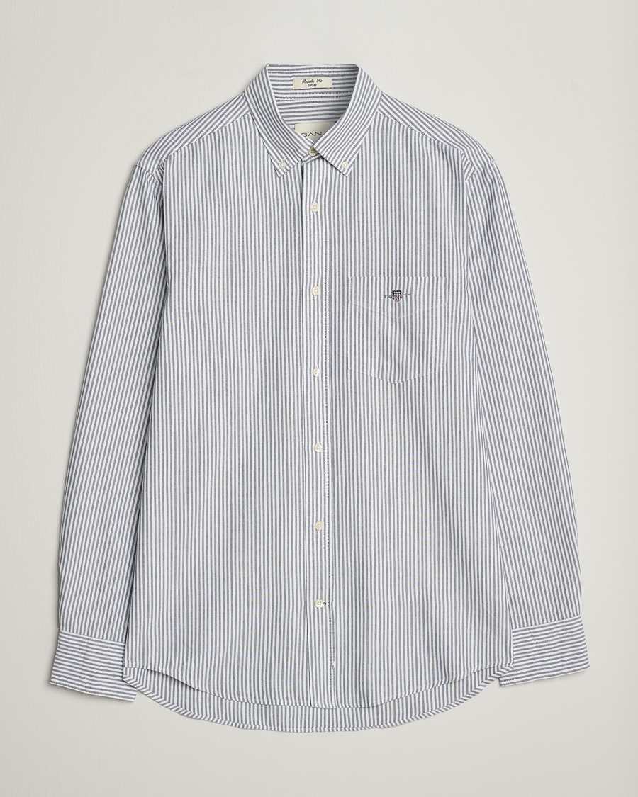 Heren | GANT | GANT | Regular Fit Striped Oxford Shirt Persien Blue