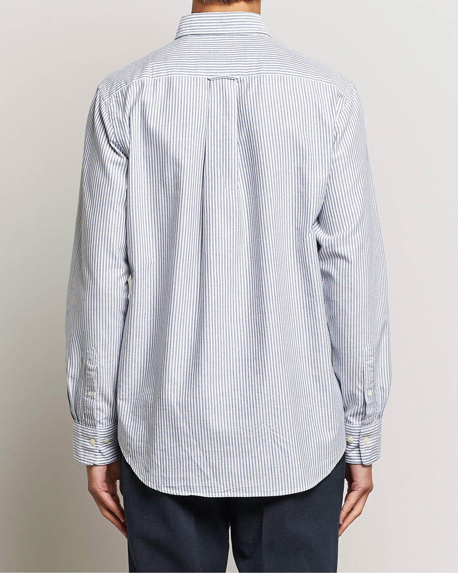 Heren | Overhemden | GANT | Regular Fit Striped Oxford Shirt Persien Blue