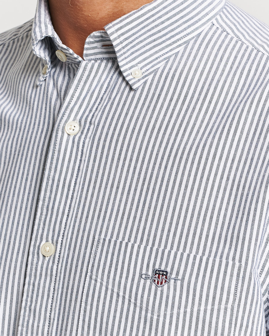 Heren | Overhemden | GANT | Regular Fit Striped Oxford Shirt Persien Blue