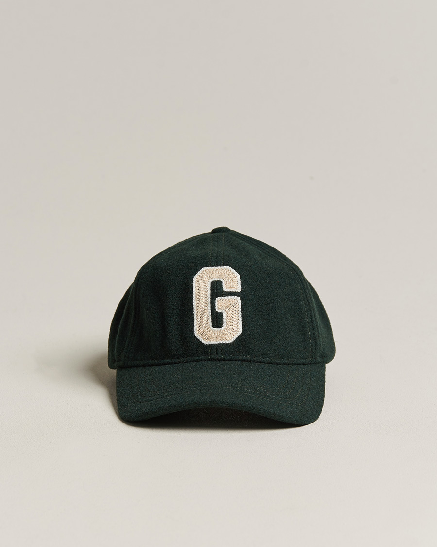 Heren | GANT Badge Wool Cap Tartan Green | GANT | Badge Wool Cap Tartan Green