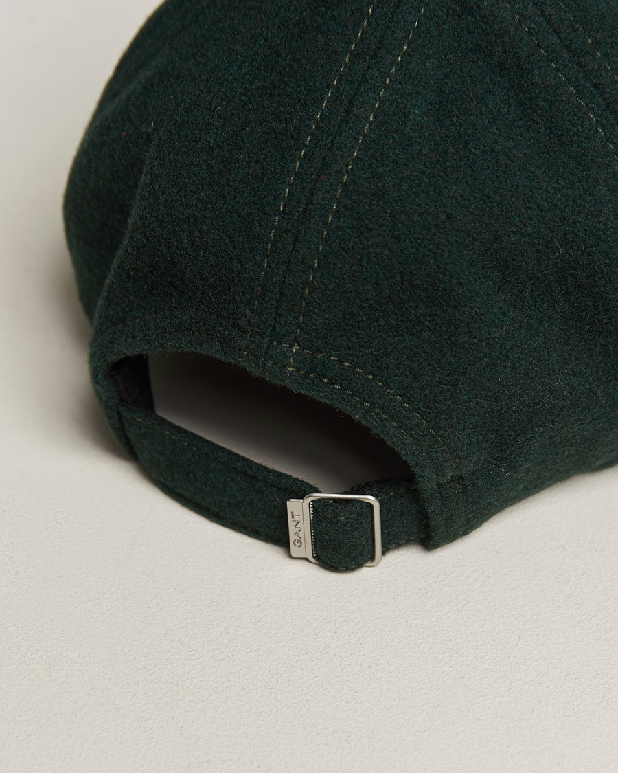 Heren | GANT Badge Wool Cap Tartan Green | GANT | Badge Wool Cap Tartan Green