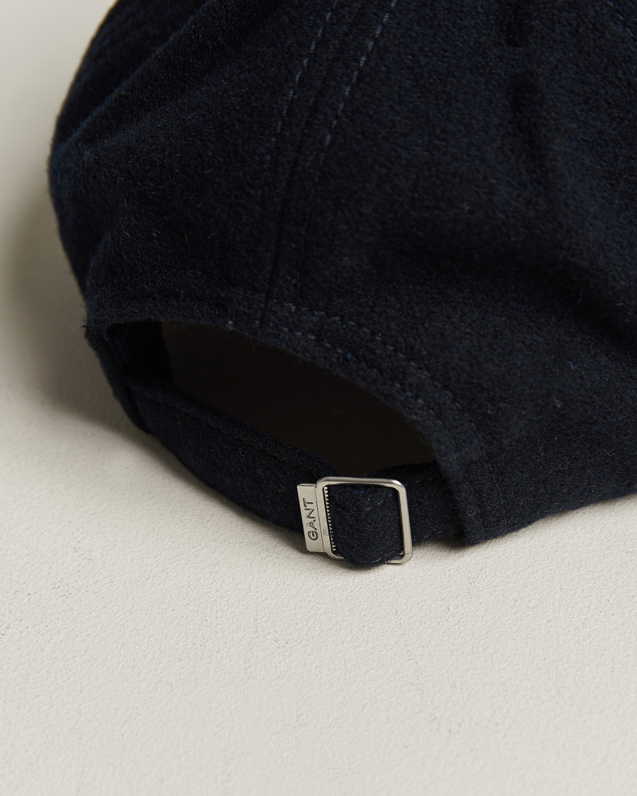 Heren | GANT Badge Wool Cap Evening Blue | GANT | Badge Wool Cap Evening Blue