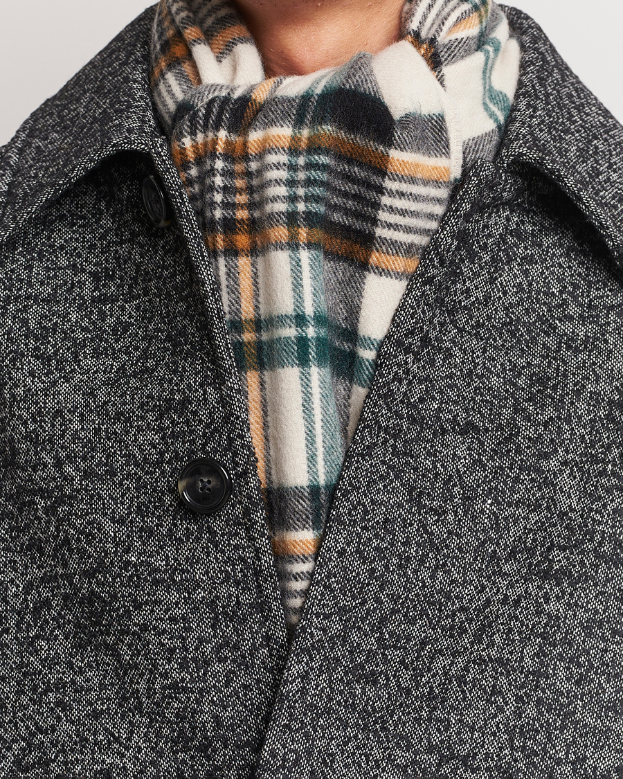 Heren |  | GANT | Wool Multi Checked Scarf Putty Multi