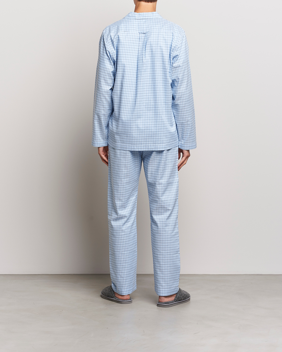 Heren | Pyjama's en gewaden | GANT | Checked Pyjama Set Capri Blue