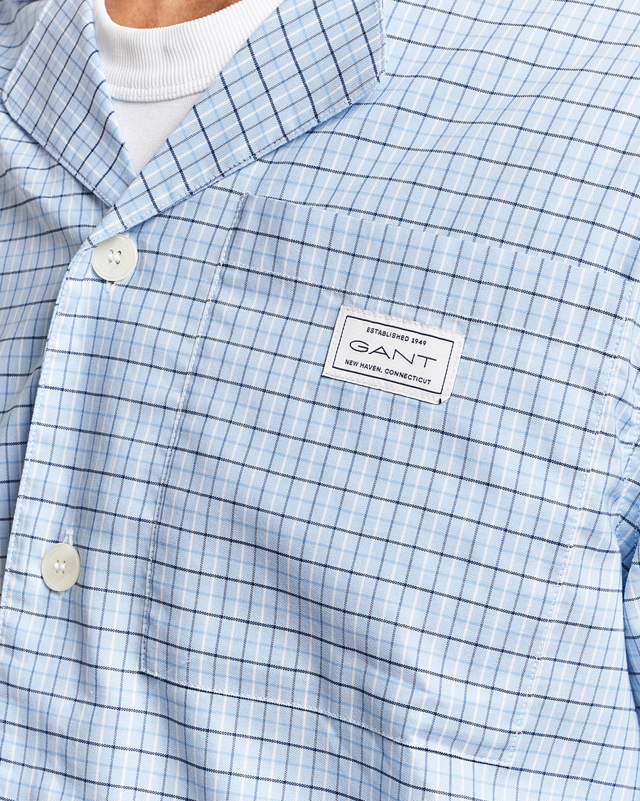 Heren | Pyjama's en gewaden | GANT | Checked Pyjama Set Capri Blue