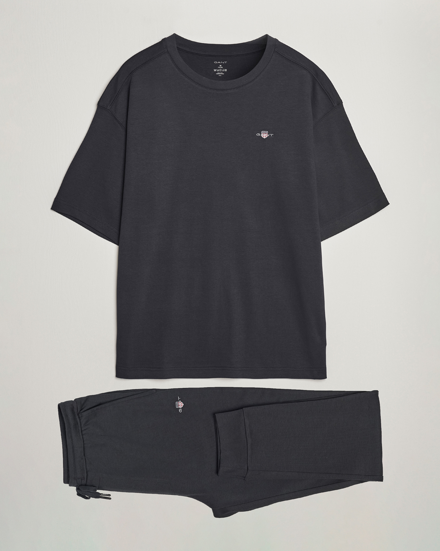 Heren | Pyjama's en gewaden | GANT | Premium Loungewear Set Black