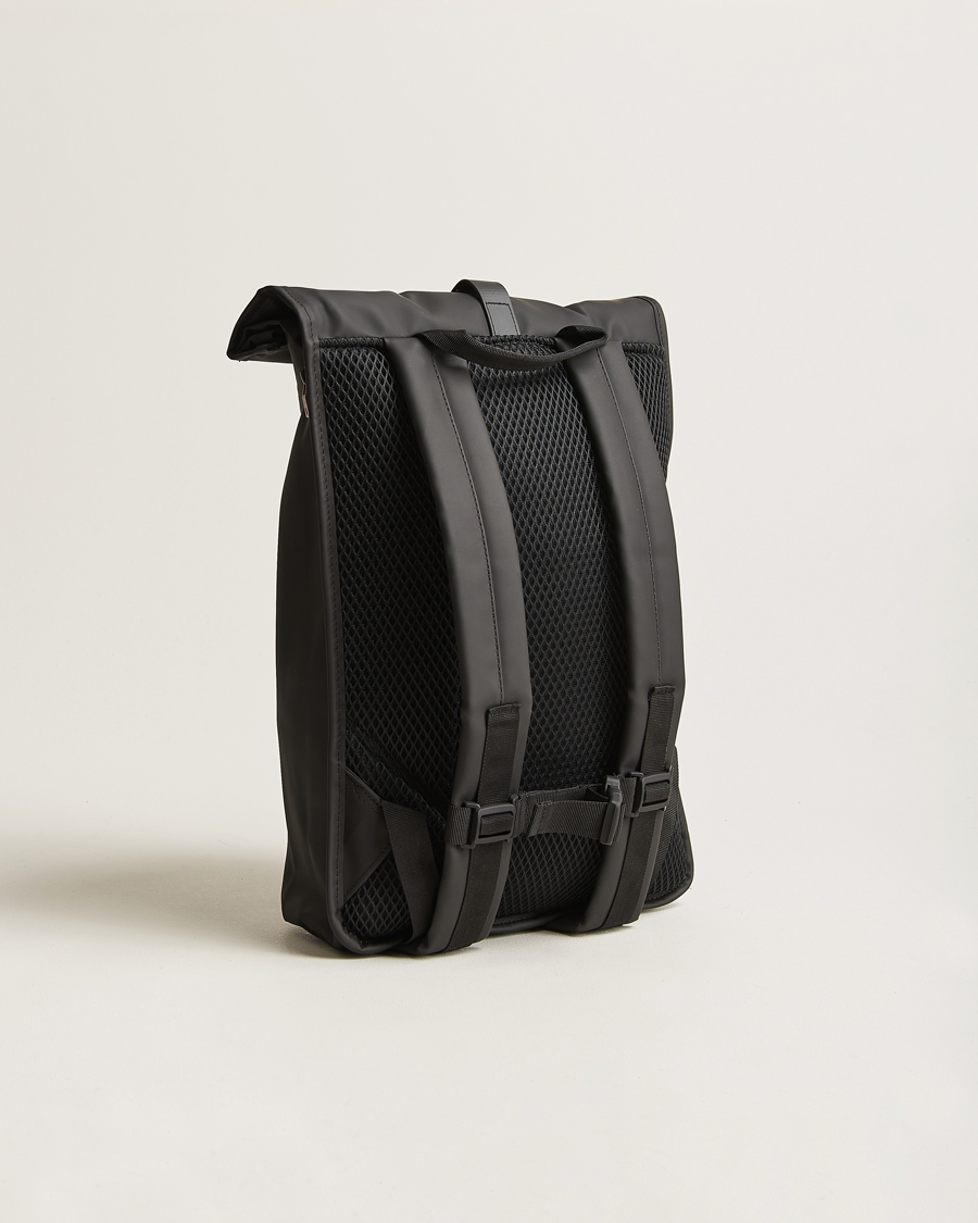 Heren | Tassen | RAINS | Rolltop Rucksack Black