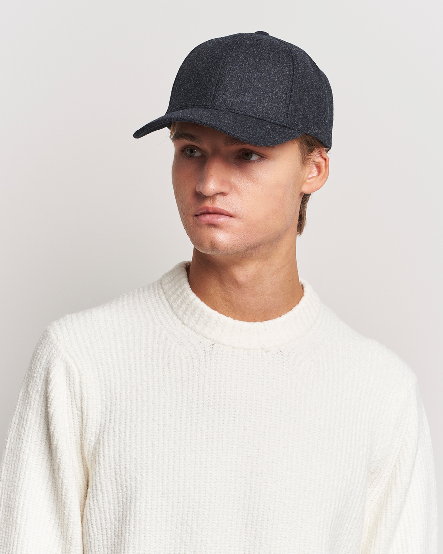 Heren | Petten | Varsity Headwear | Flannel Baseball Cap Jade Black