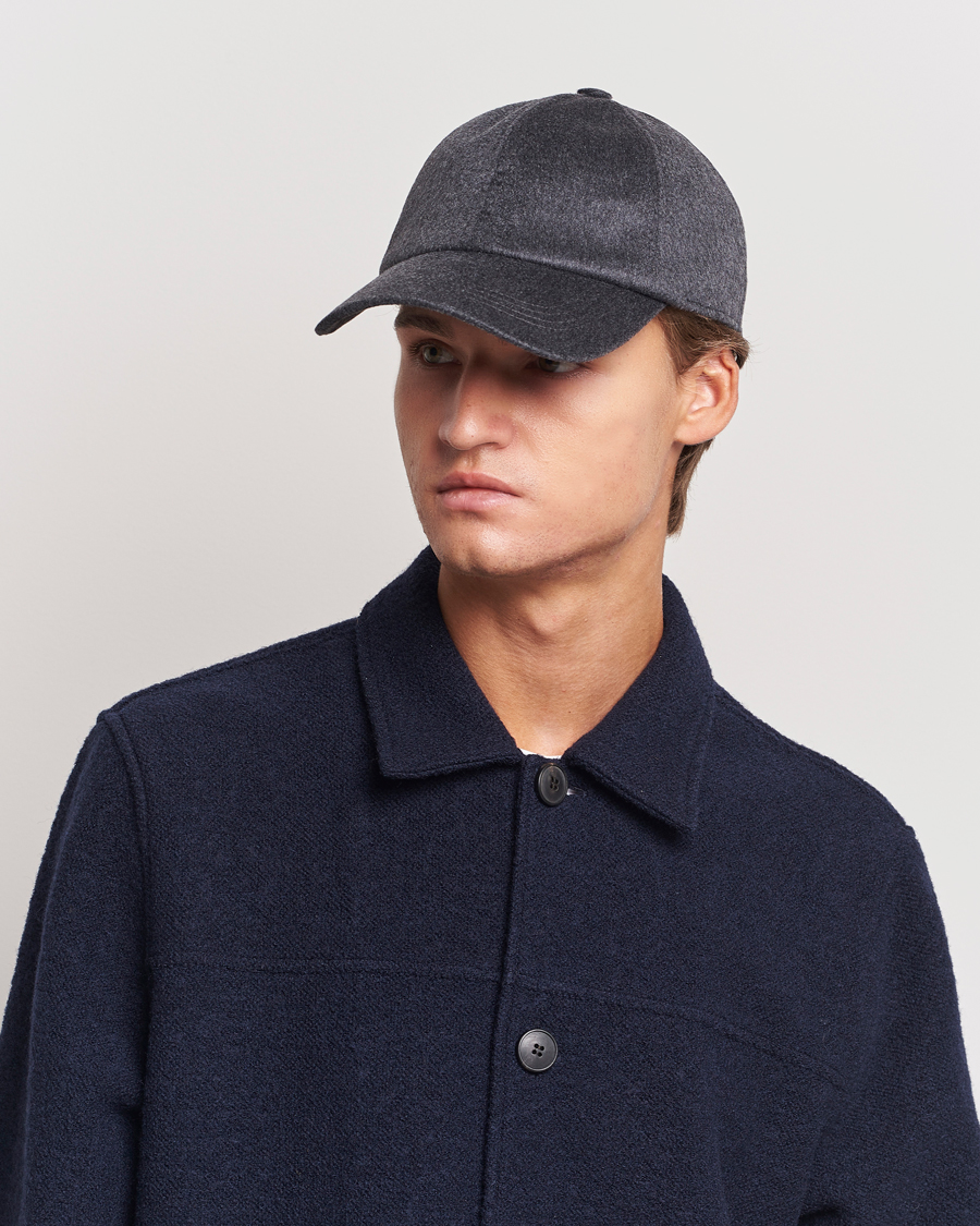 Heren | Hoeden en petten | Varsity Headwear | Cashmere Baseball Cap Flint Grey