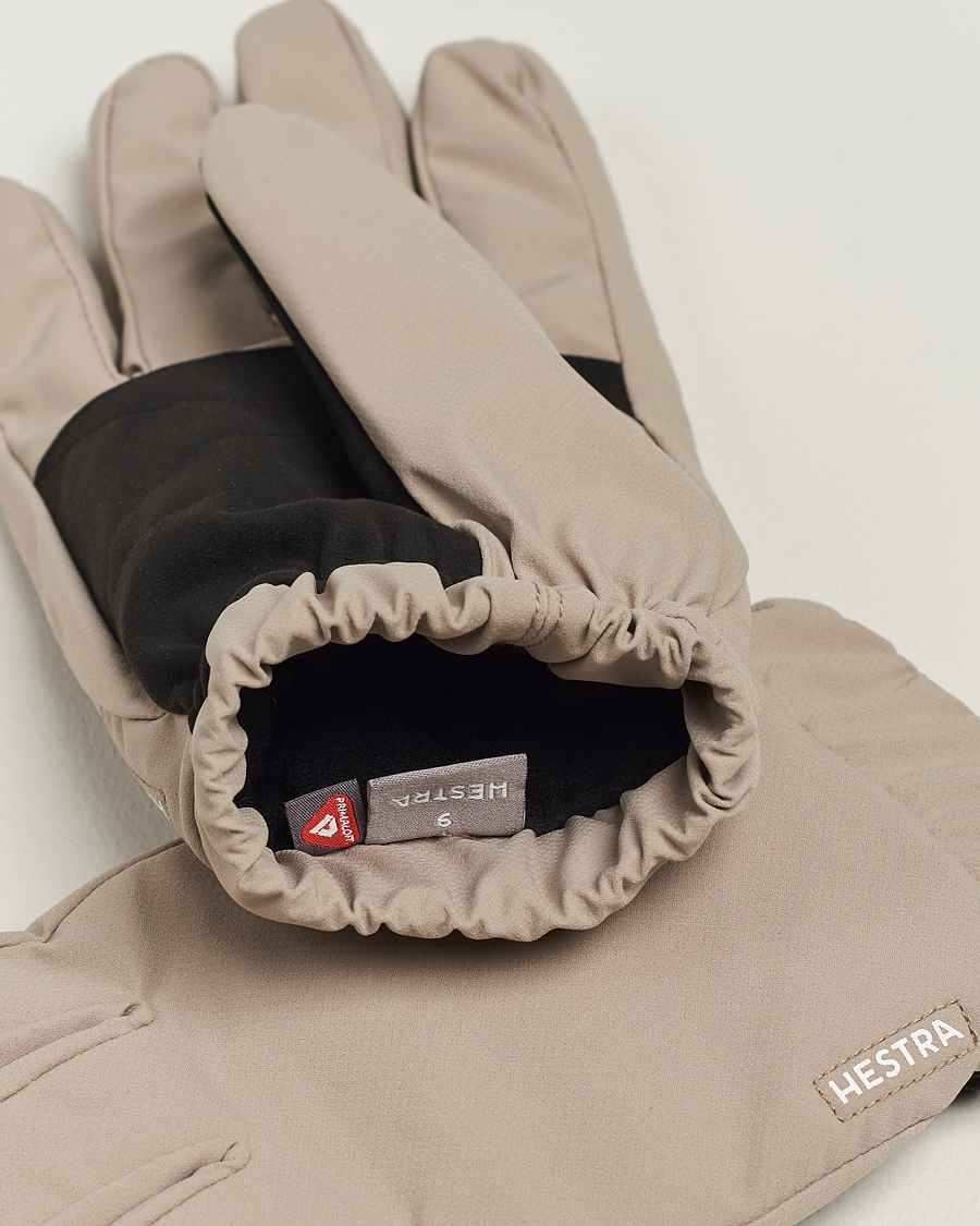 Heren | Hestra Axis Primaloft Waterproof Glove Beige | Hestra | Axis Primaloft Waterproof Glove Beige