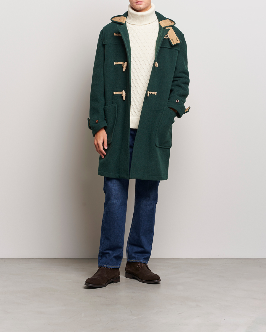 Heren | Jassen | Gloverall | 575 Monty Original Duffle Coat Pine Green