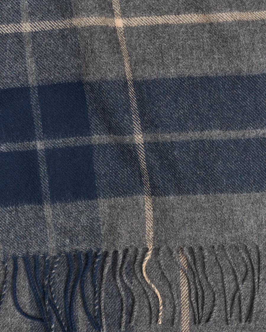 Heren |  | Gloverall | Lambswool Scarf Grey Check