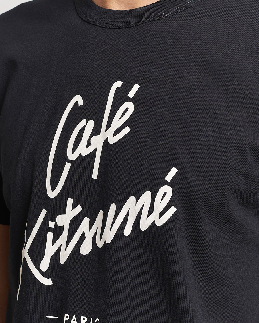 Heren | T-shirts | Café Kitsuné | Crew T-Shirt Black
