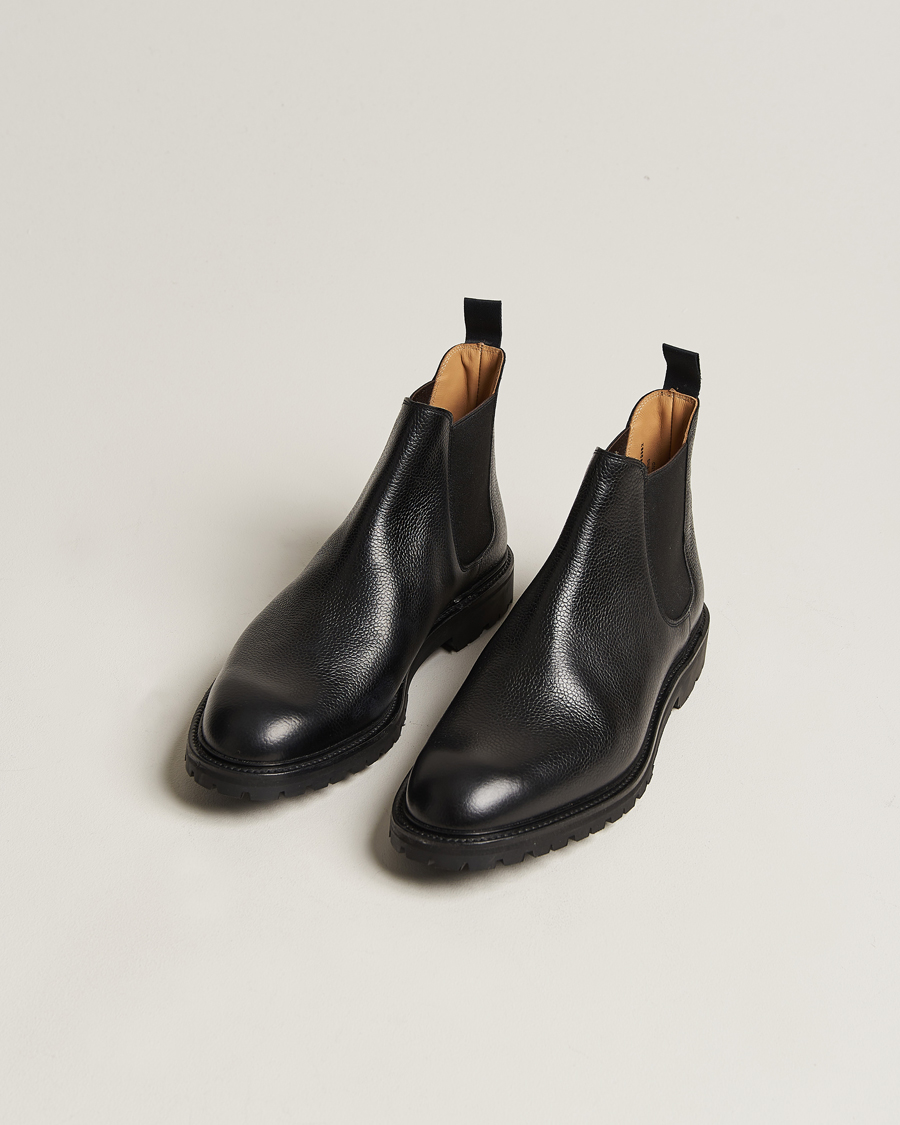 Heren | Laarzen | Crockett & Jones | Chelsea 11 Black Calf Grained