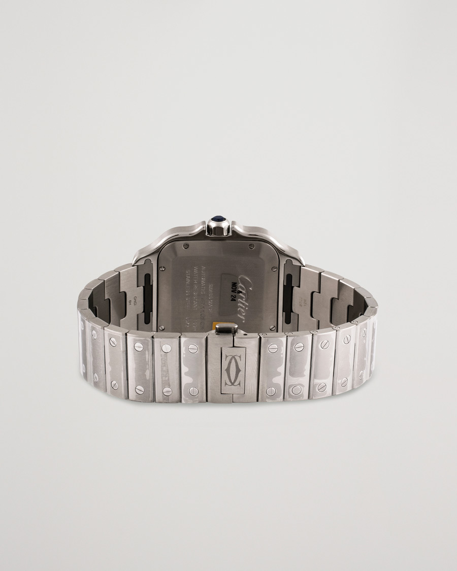  | Pre-Owned & Vintage Watches | Cartier Pre-Owned | Santos De Cartier Steel WSSA0018 Steel White