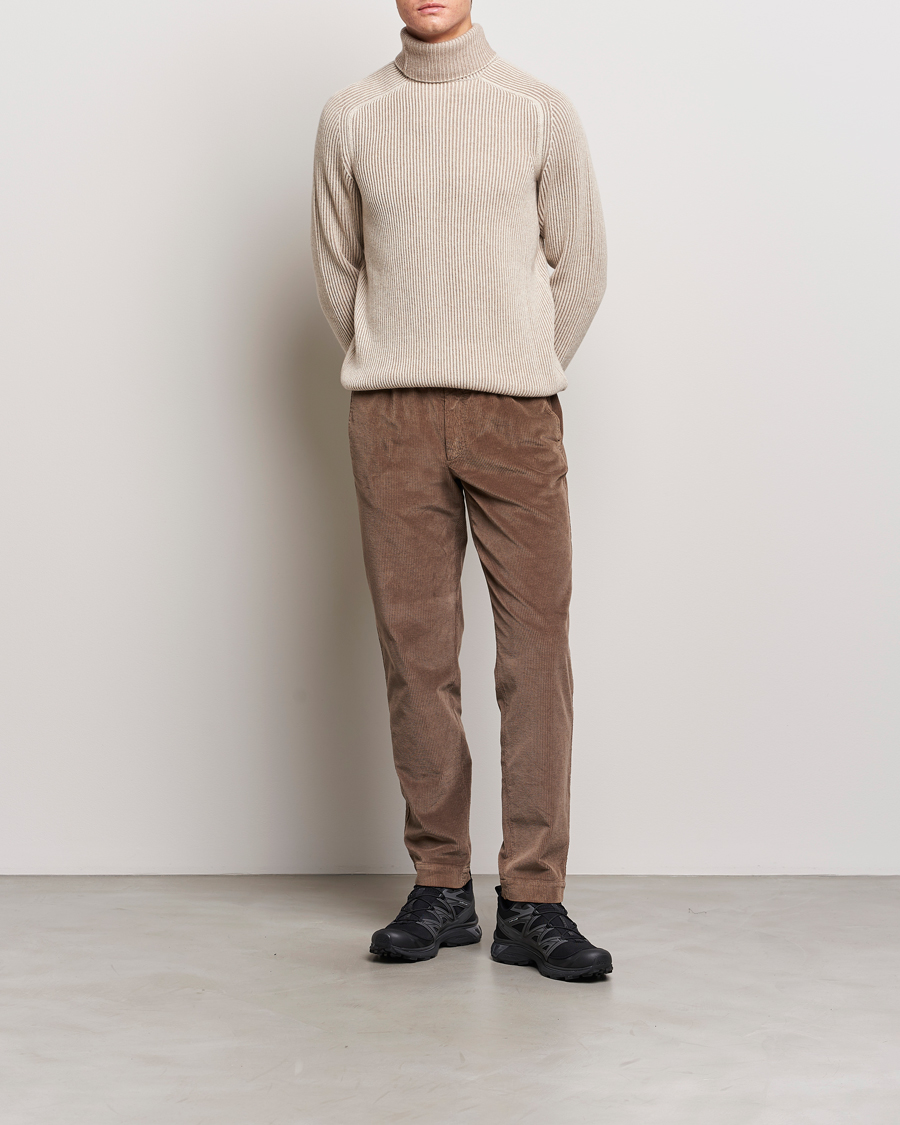 Heren | Truien | SEASE | Dinghy Rib Cashmere Rollneck Oyster