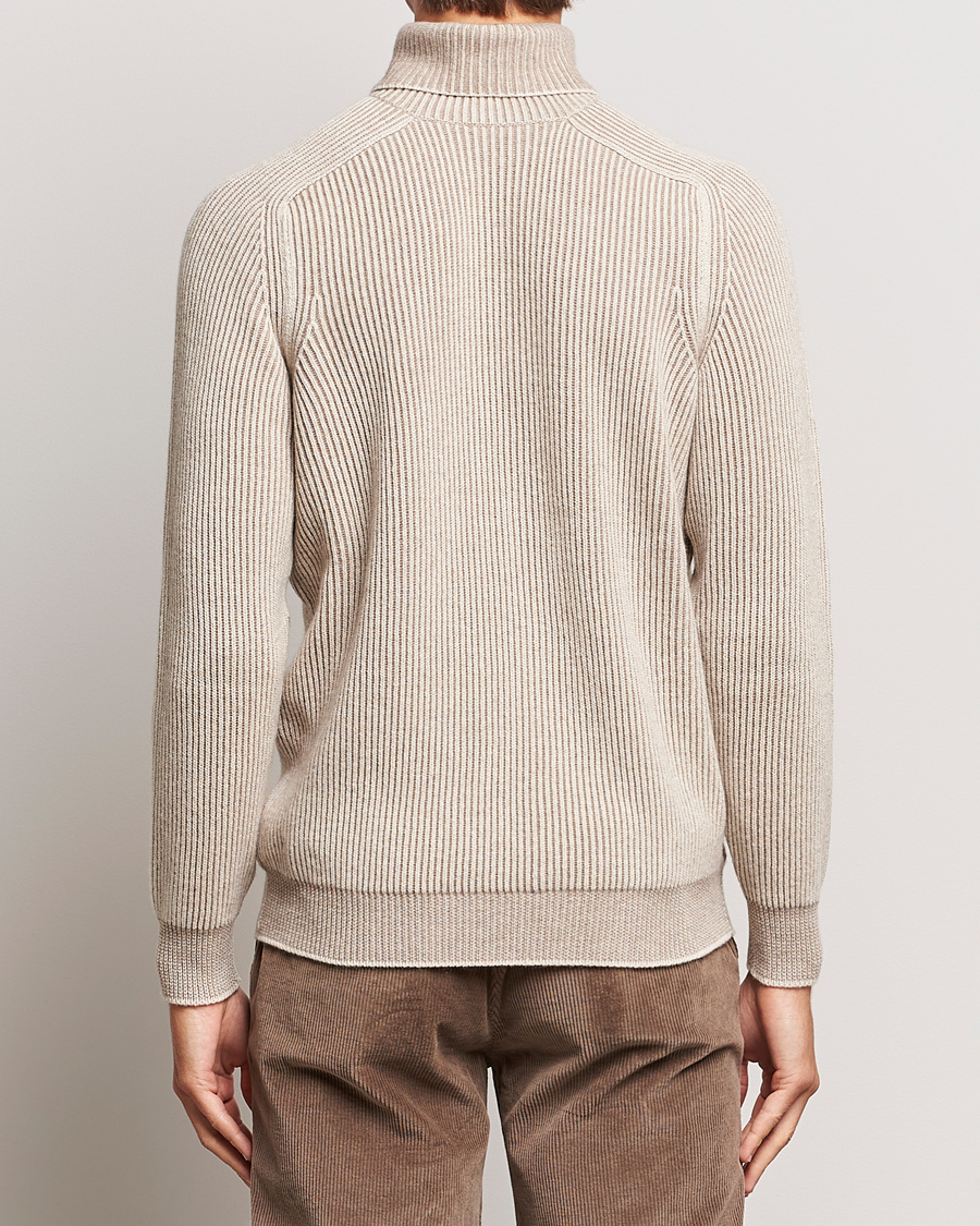 Heren | Truien | SEASE | Dinghy Rib Cashmere Rollneck Oyster