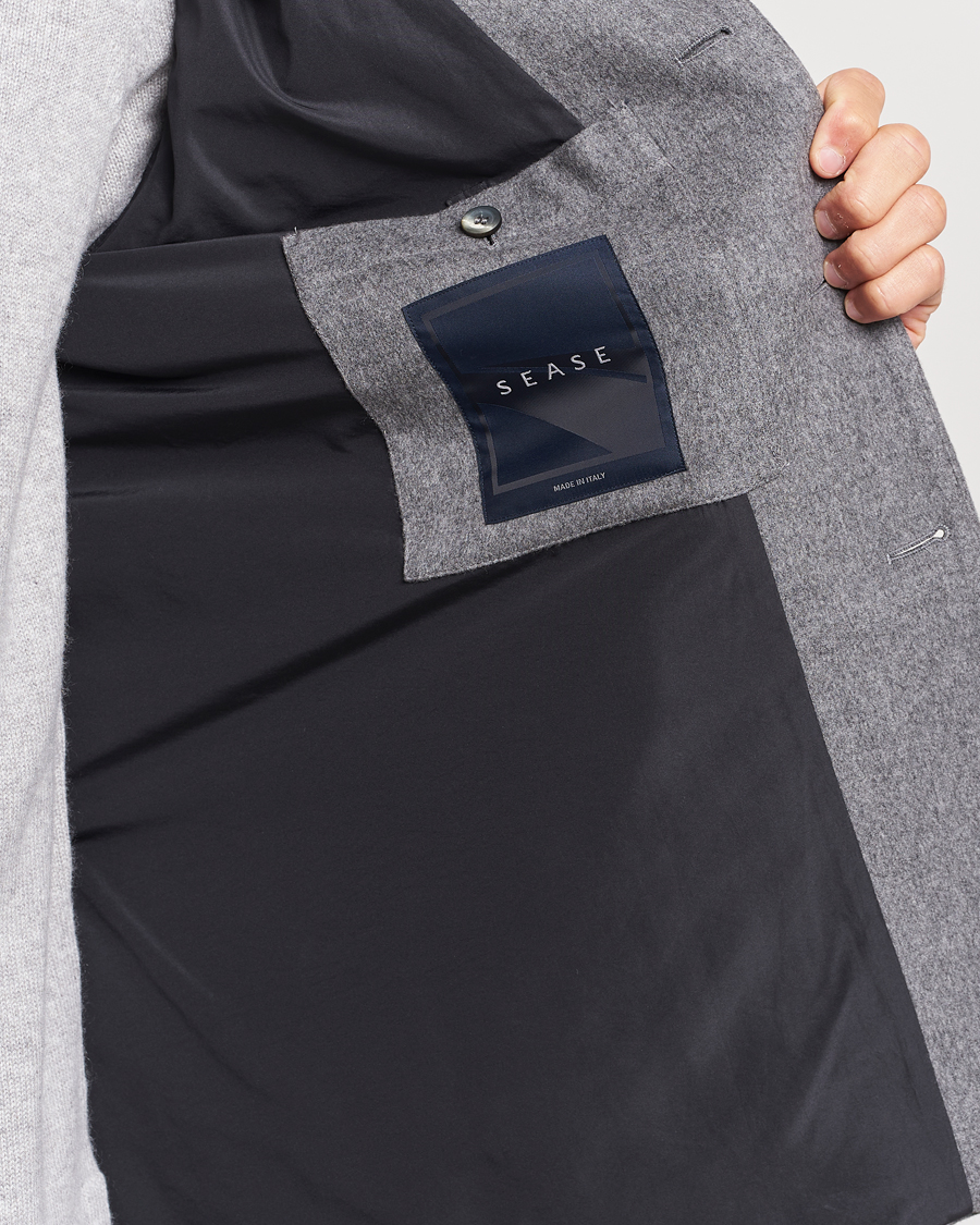 Heren | Blazers | SEASE | Ellen Wool/Cashmere Blazer Light Grey