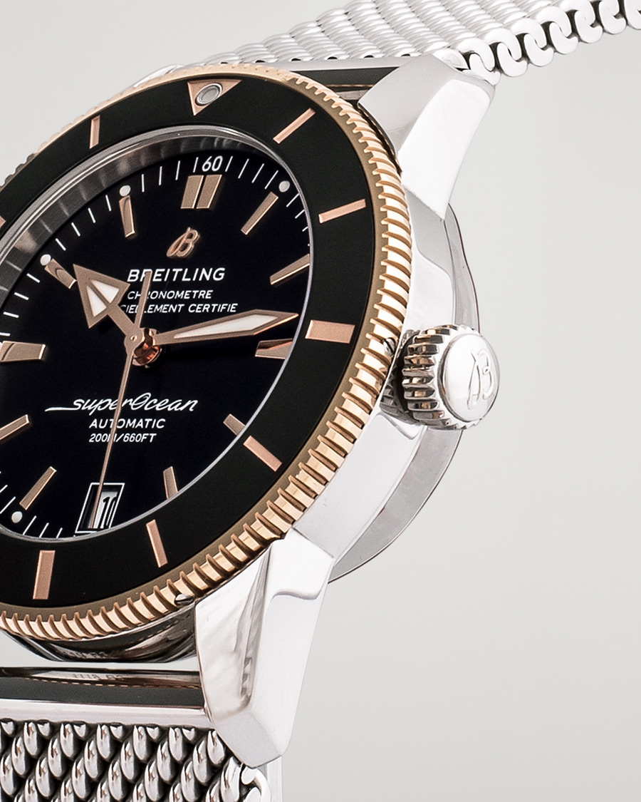 Heren | Breitling Pre-Owned Superocean Heritage 42 UB2010 Steel Black | Breitling Pre-Owned | Superocean Heritage 42 UB2010 Steel Black