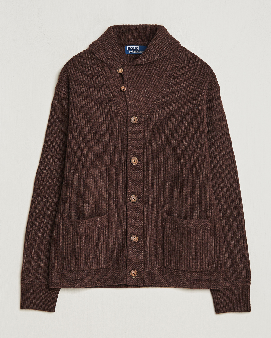Heren | Truien | Polo Ralph Lauren | Wool Knitted Sweater Bear Brown Heather
