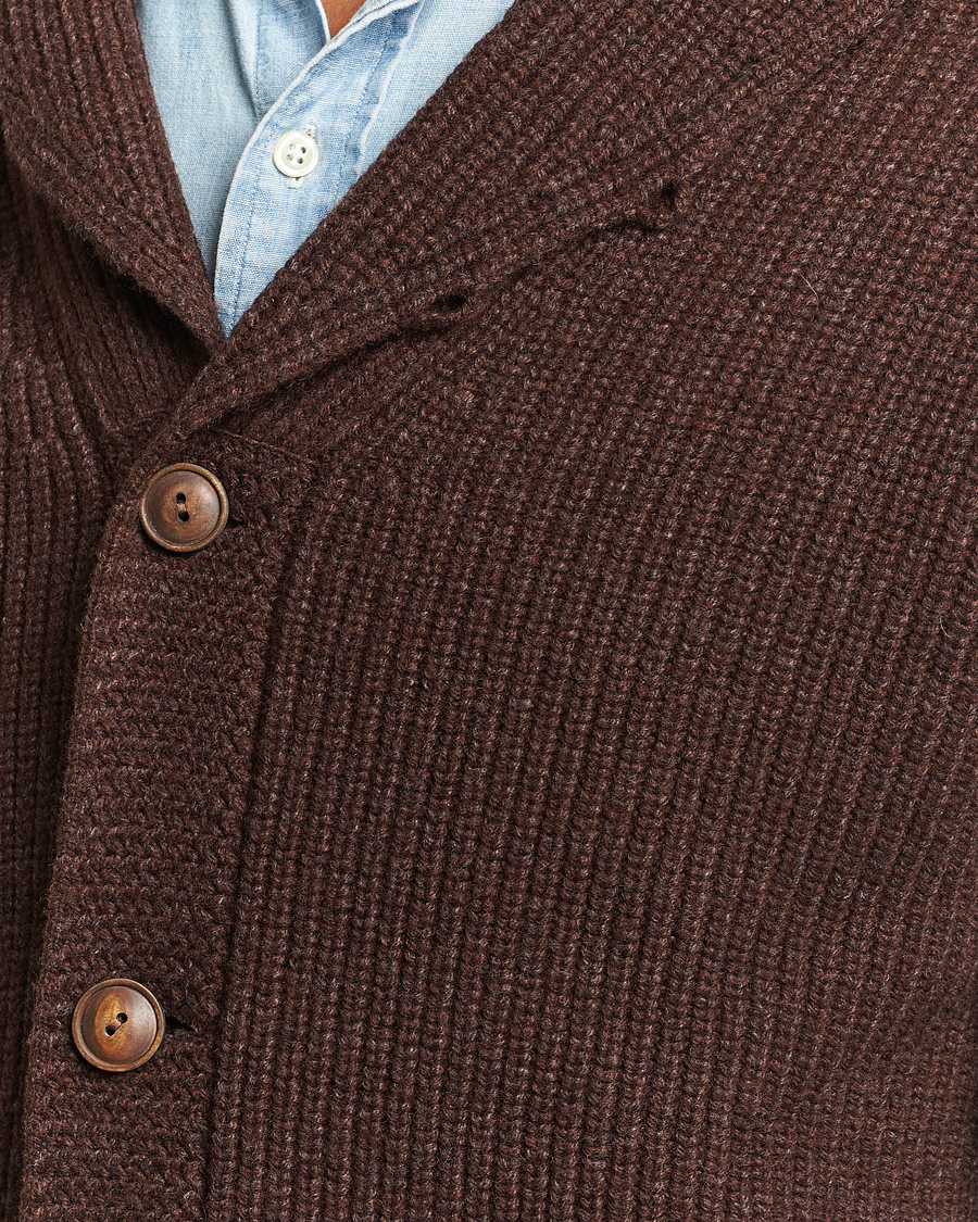 Heren | Truien | Polo Ralph Lauren | Wool Knitted Sweater Bear Brown Heather