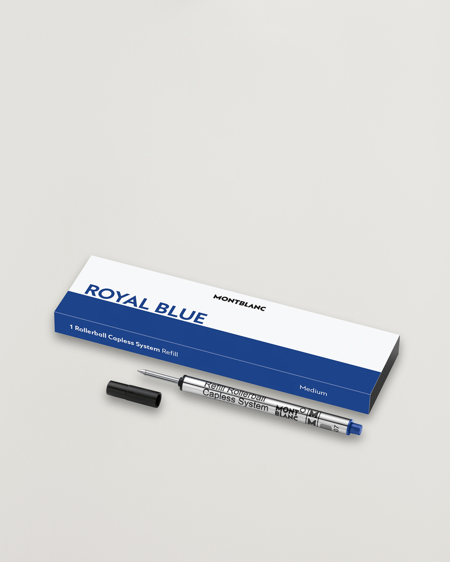 Heren | Pennen | Montblanc | 1 Rollerball M Capless System Refill Royal Blue