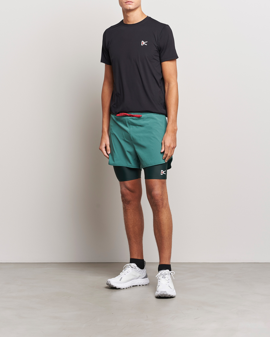 Heren | T-shirts | District Vision | Ultralight Aloe Short Sleeve Black