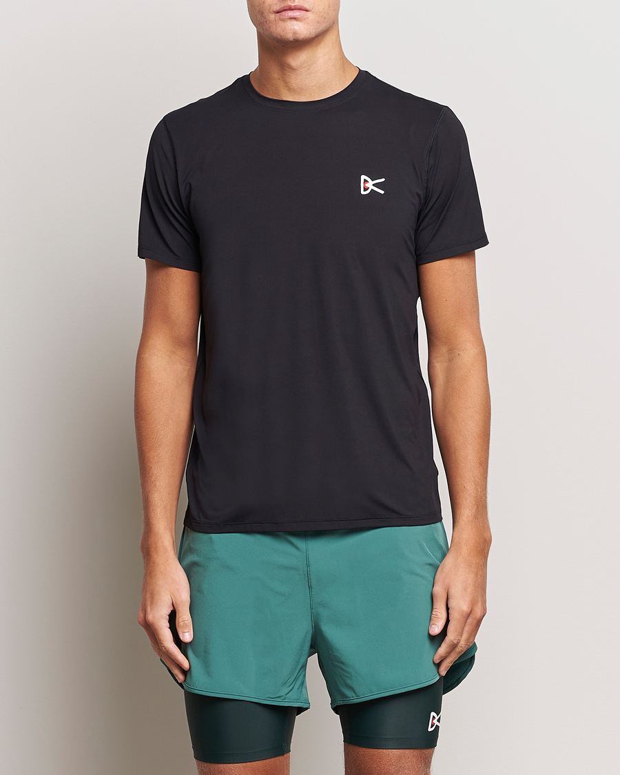 Heren | Running | District Vision | Ultralight Aloe Short Sleeve Black