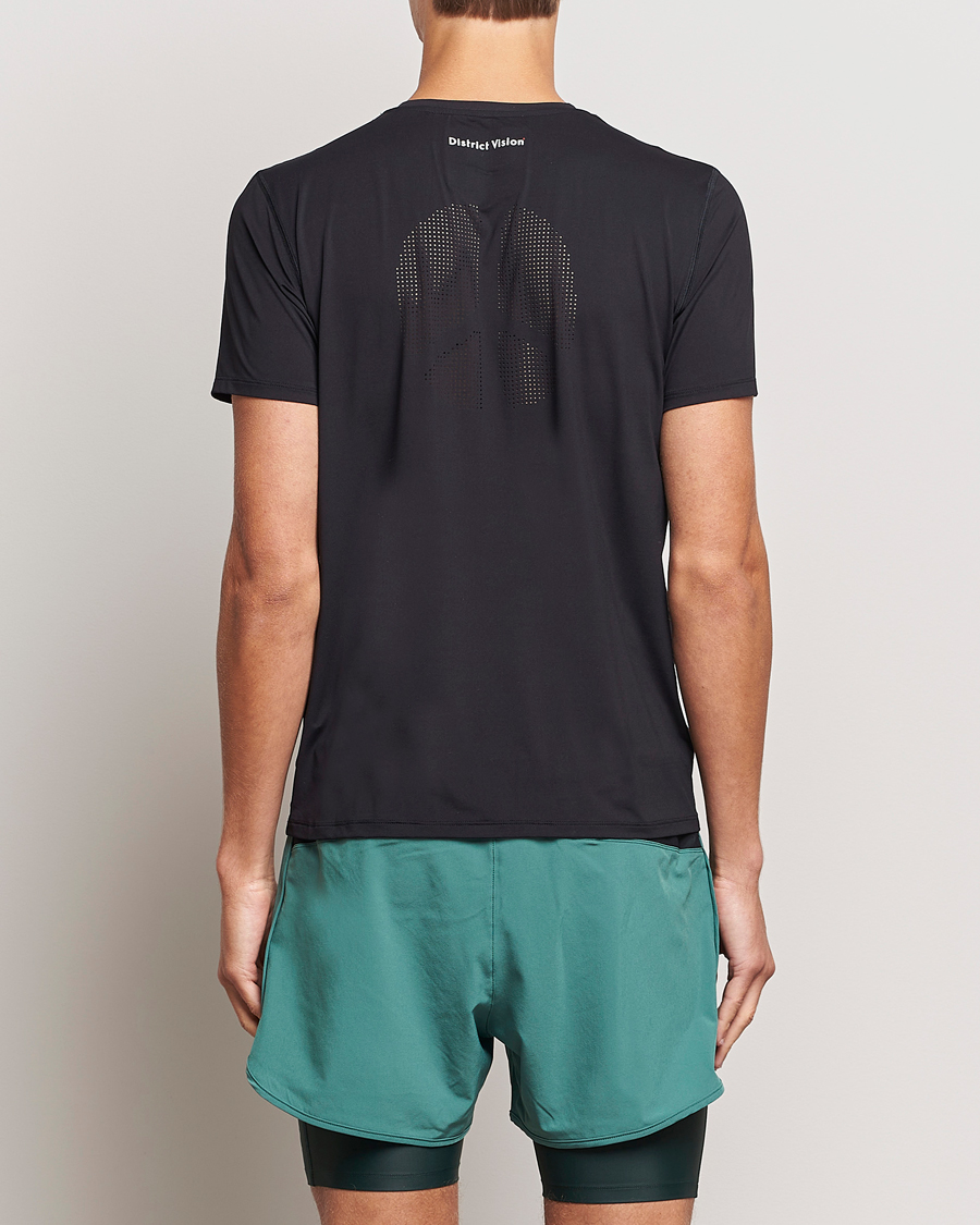 Heren | T-shirts | District Vision | Ultralight Aloe Short Sleeve Black