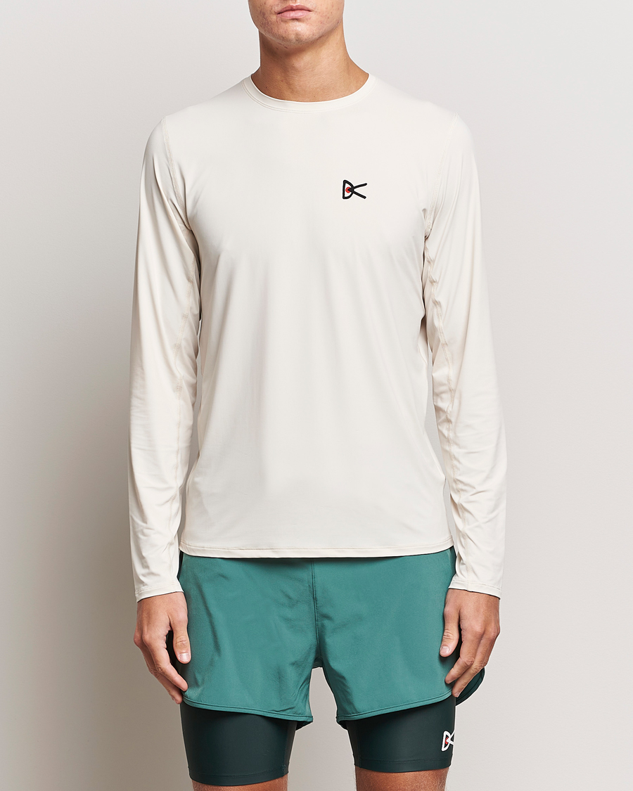 Heren | Running | District Vision | Ultralight Aloe Long Sleeve Mushroom