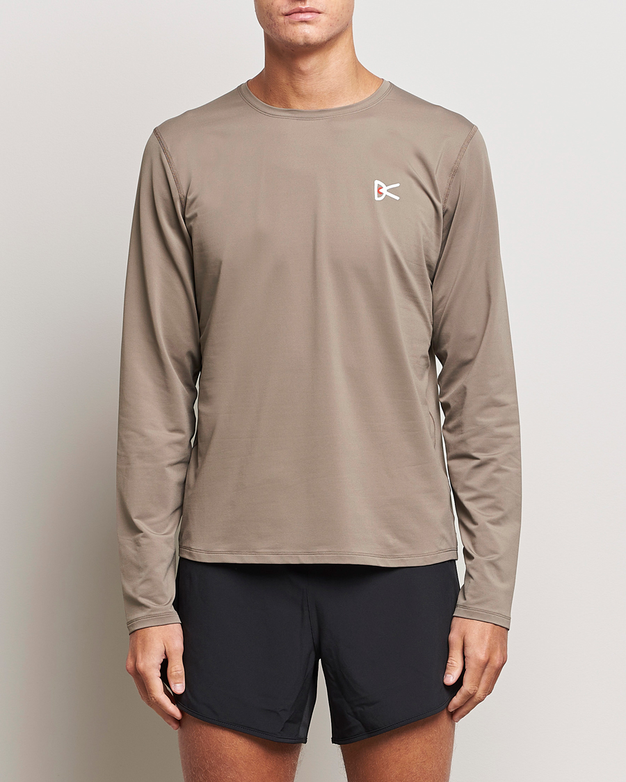 Heren | T-shirts met lange mouwen | District Vision | Lightweight Long Sleeve T-Shirt Silt