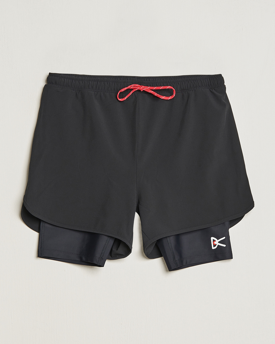 Heren | Korte broek | District Vision | Layered Pocketed Trail Shorts Black