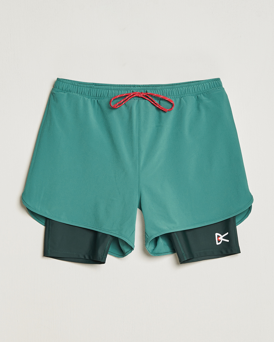 Heren | Korte broek | District Vision | Layered Pocketed Trail Shorts Pine