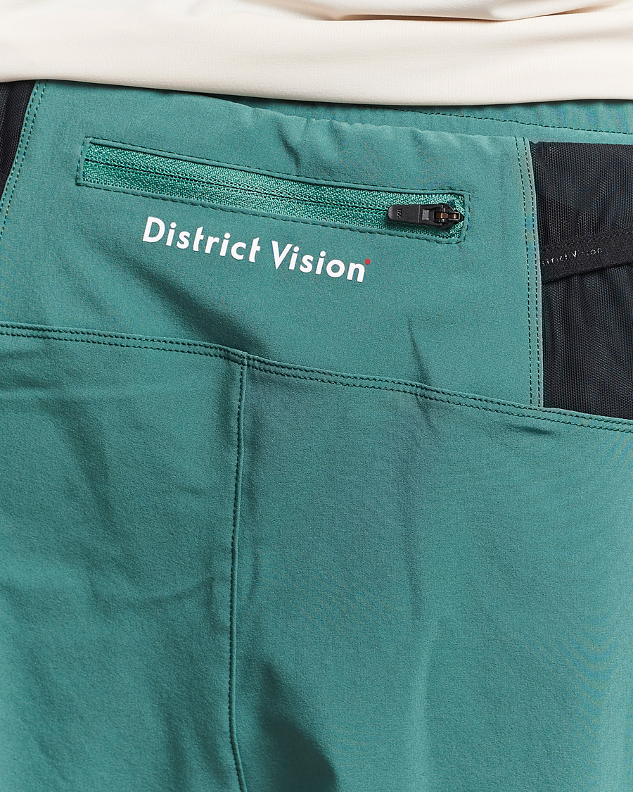 Heren | Korte broek | District Vision | Layered Pocketed Trail Shorts Pine