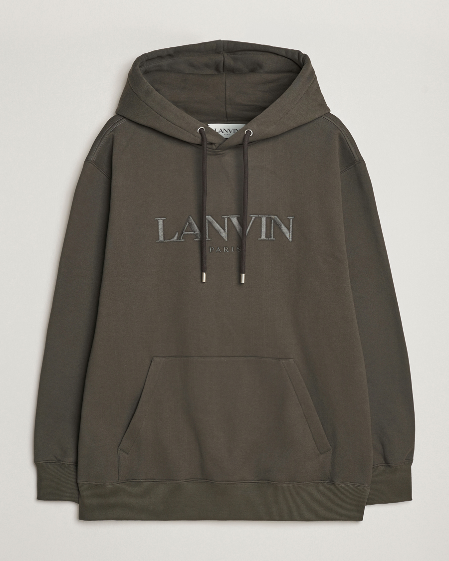 Heren | Truien | Lanvin | Oversized Logo Hoodie Loden