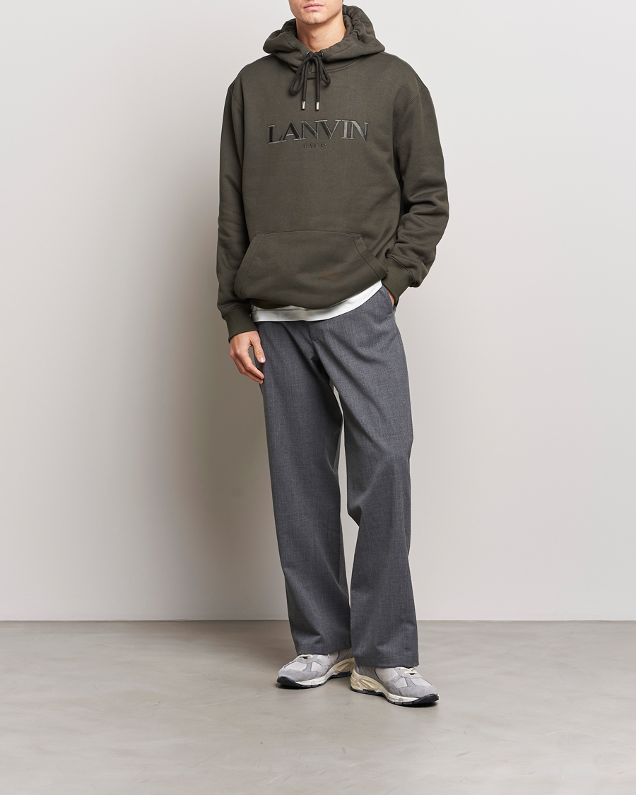 Heren | Truien | Lanvin | Oversized Logo Hoodie Loden