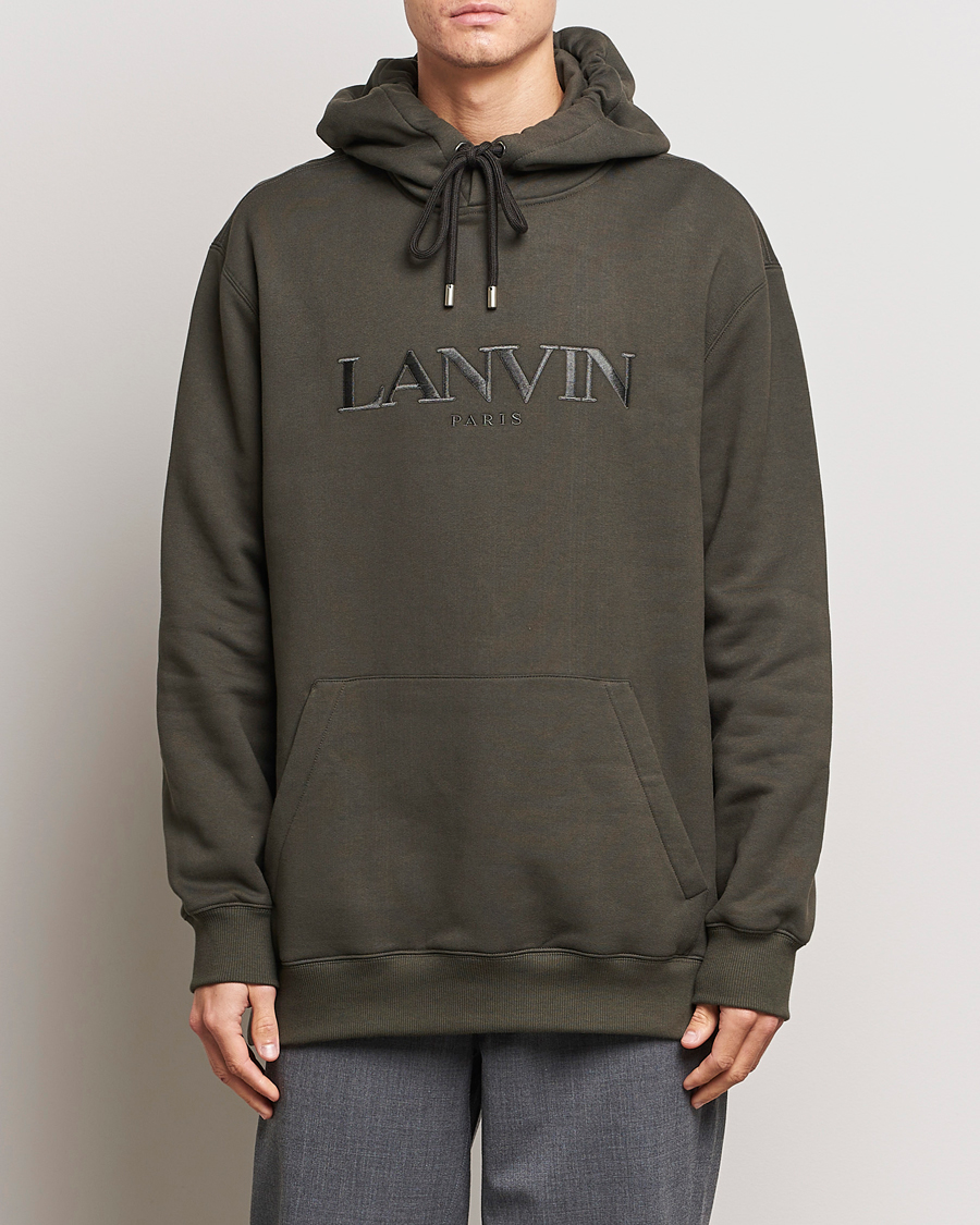 Heren | Truien | Lanvin | Oversized Logo Hoodie Loden