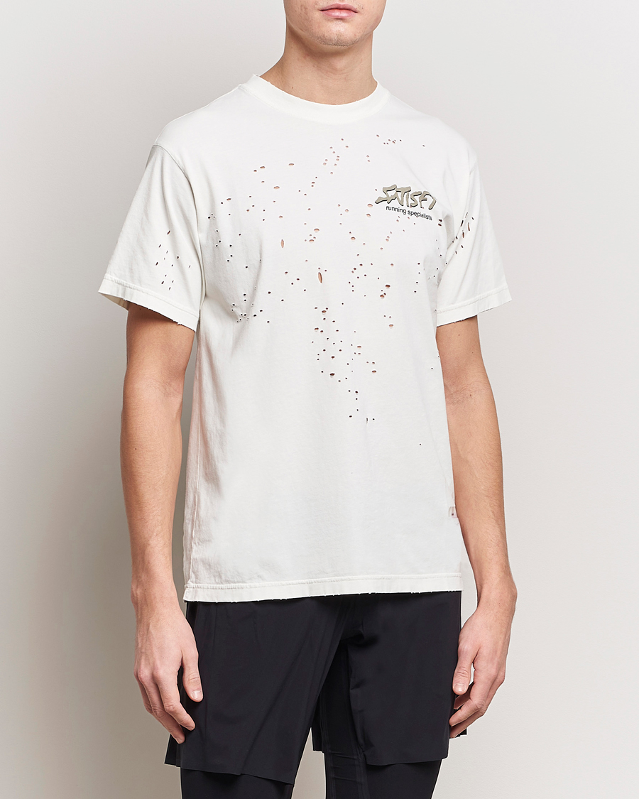 Heren | T-shirts met korte mouwen | Satisfy | MothTech T-Shirt Off White