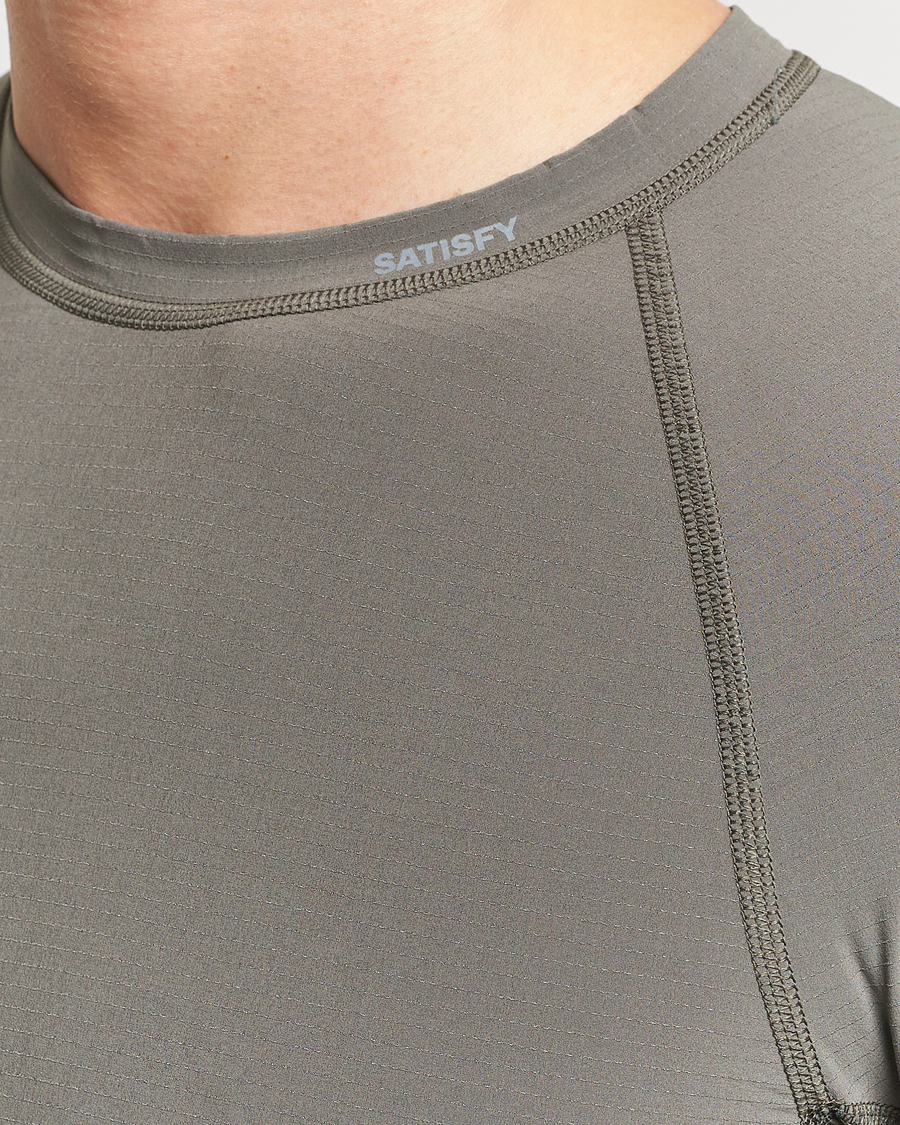 Heren | T-shirts | Satisfy | CoffeeThermal Base Layer Dark Natural