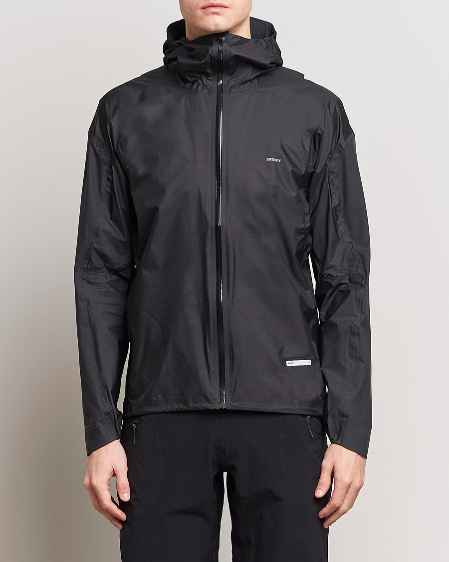 Heren | Jassen | Satisfy | Pertex 3L Fly Rain Jacket Black