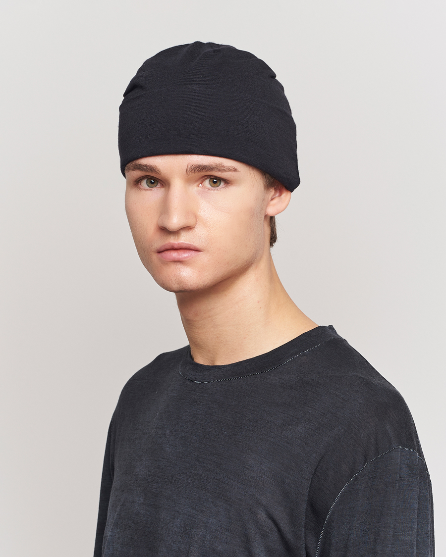 Heren | Afdelingen | Satisfy | CloudMerino Beanie Black