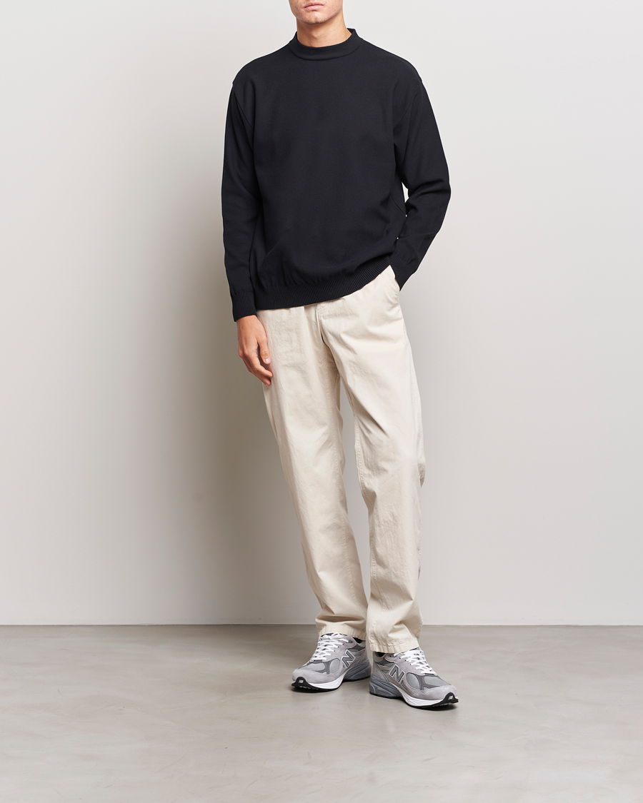 Heren | Truien | Snow Peak | Cotton Blend Pullover Black