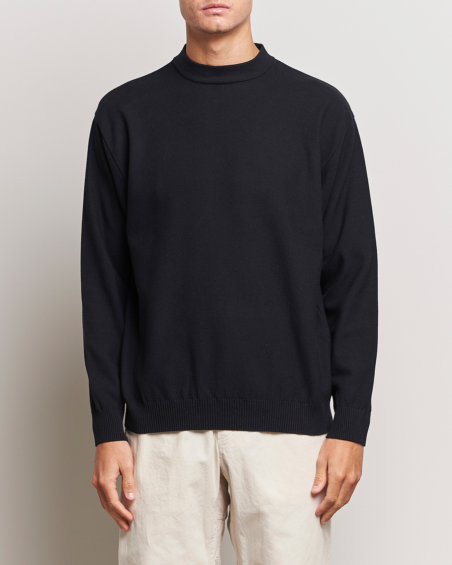 Heren | Truien | Snow Peak | Cotton Blend Pullover Black