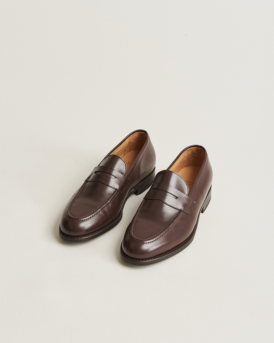 Heren | Schoenen | Myrqvist | Stenhammar Loafer Dark Brown Calf