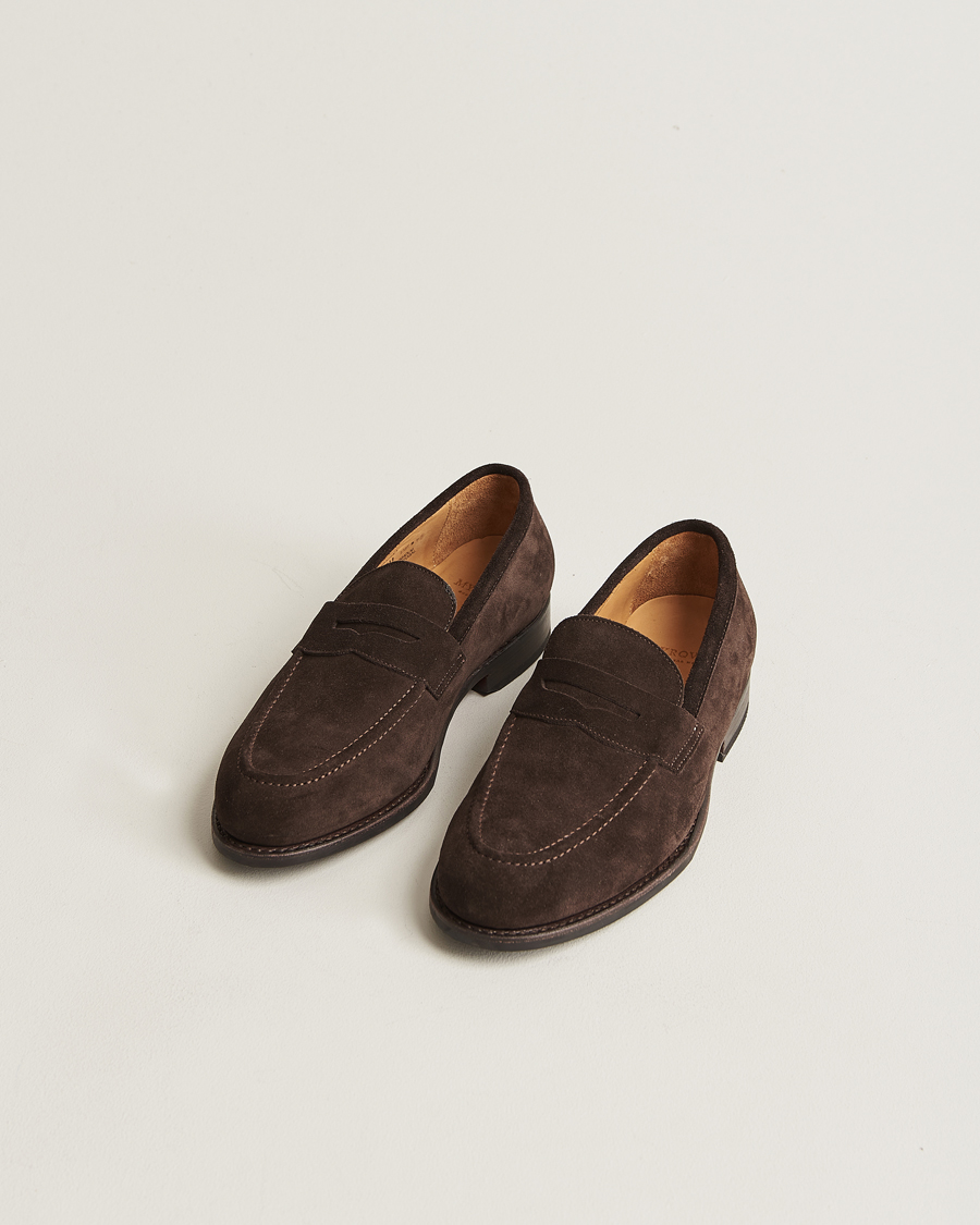 Heren | Myrqvist | Myrqvist | Stenhammar Loafer Dark Brown Suede