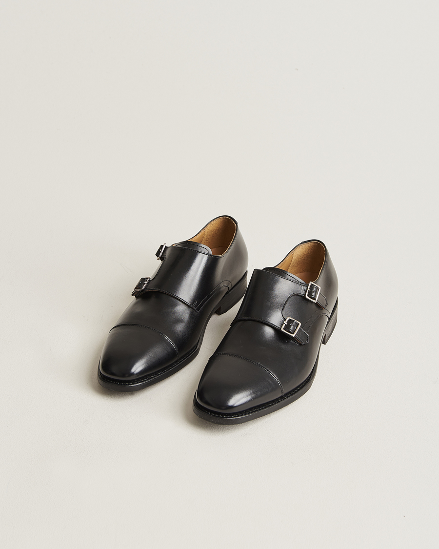 Heren | Gespschoenen | Myrqvist | Ålsten Double Monkstrap Black Calf