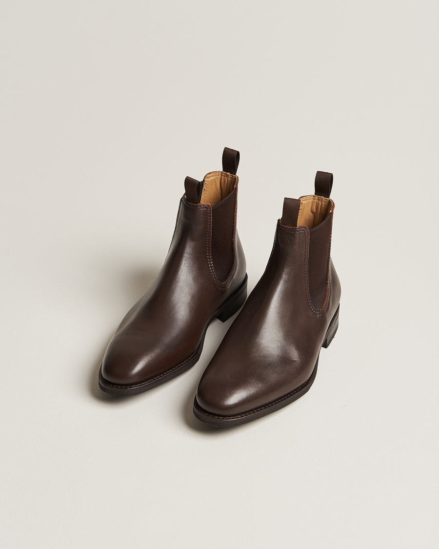 Heren | Winterschoenen | Myrqvist | Granhult Chelsea Boot Dark Brown Calf