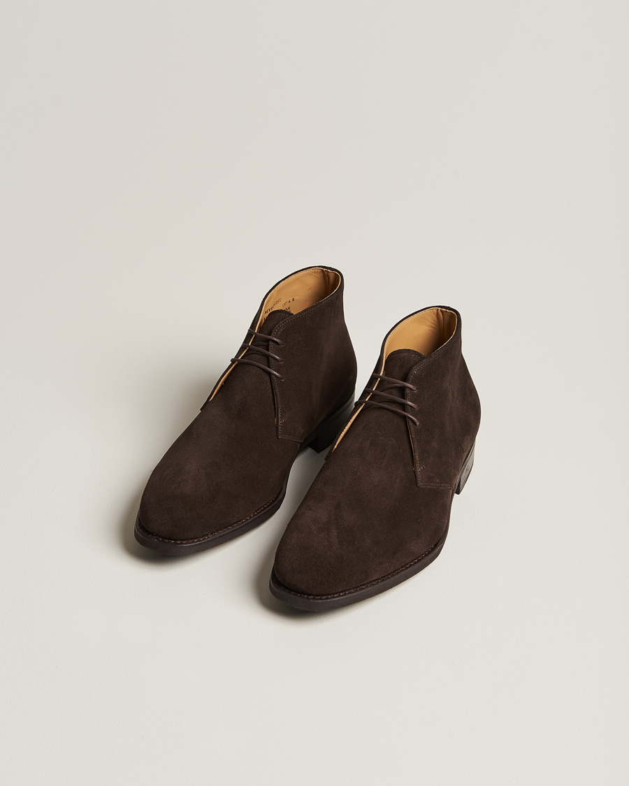 Men | Chukka Boots | Myrqvist | Gyllsjö Chukka Boot Dark Brown Suede