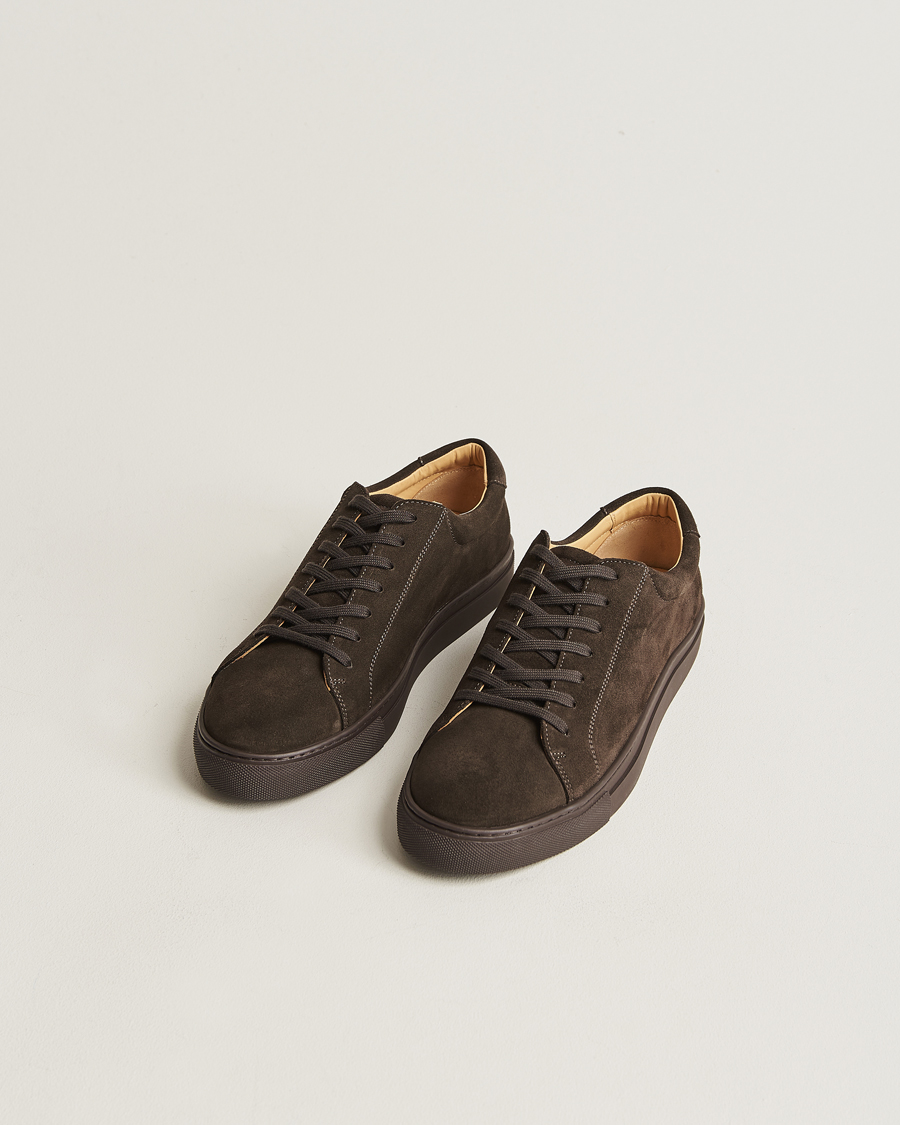 Men | Myrqvist | Myrqvist | Oaxen Monochrome Sneaker Dark Brown Suede